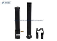 Black Adjustable Bed Frame Support Legs , Adjustable Height Center Support Leg For Bed Frame