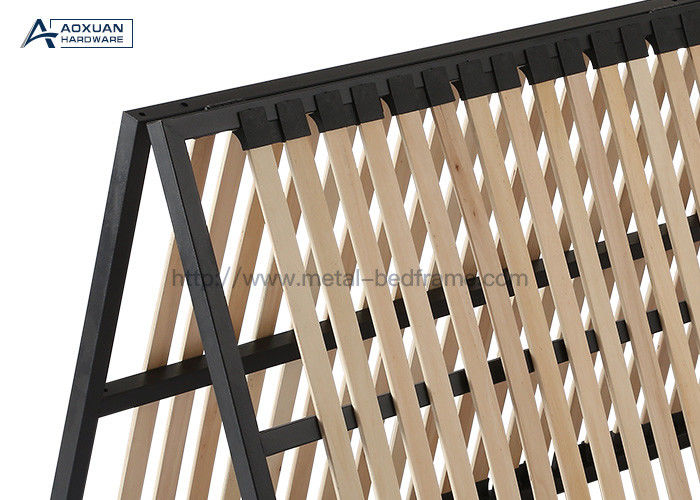 Double Modern Solid Wood Foldable Platform Bed Frame